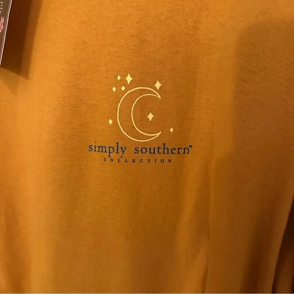 ❤️BNWOT❤️ Simply Southern Orange Stay Wild Moon Child Jeep Long Sleeve T-Shirt - Picture 4 of 5